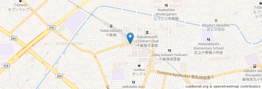 Mapa de ubicacion de モスバーガー en 日本, 東京都, 板橋区.