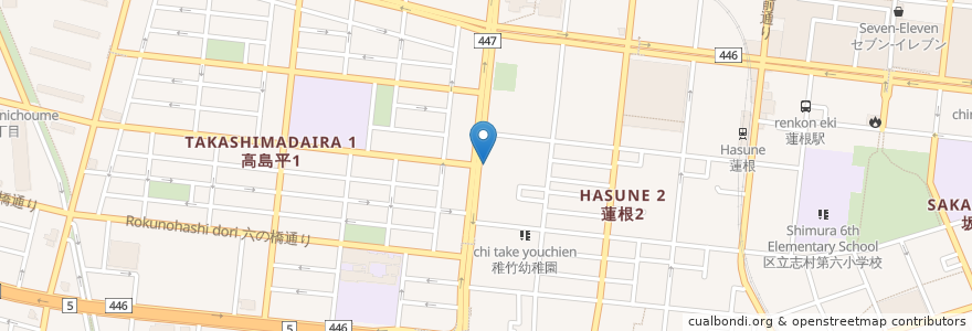 Mapa de ubicacion de モスバーガー en Japonya, 東京都, 板橋区.
