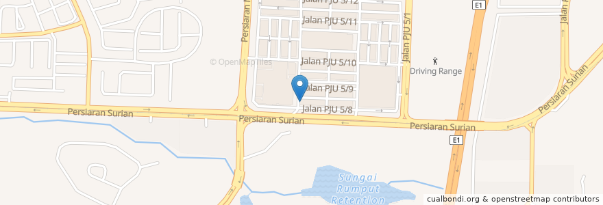 Mapa de ubicacion de Hong Leong Bank en 말레이시아, 슬랑오르, Petaling Jaya.