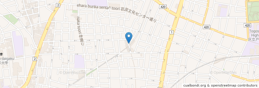 Mapa de ubicacion de 荏原警察署荏原中延駅前交番 en اليابان, 東京都, 品川区.