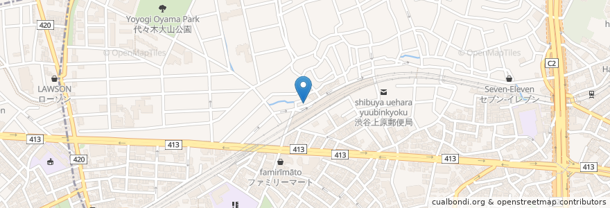 Mapa de ubicacion de NODE UEHARA en Giappone, Tokyo, Shibuya.
