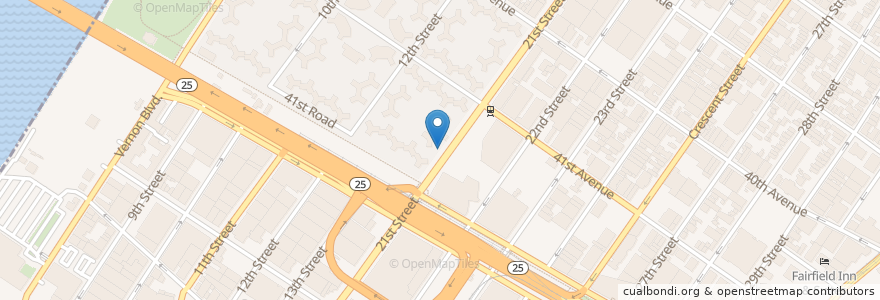 Mapa de ubicacion de Citi Bike en 美利坚合众国/美利堅合眾國, 纽约州 / 紐約州, 纽约, Queens.