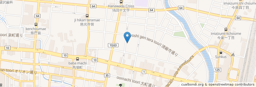 Mapa de ubicacion de 生福寺 en ژاپن, 栃木県, 宇都宮市.