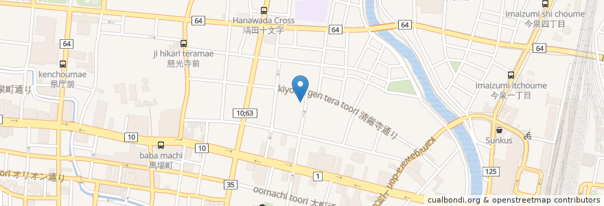 Mapa de ubicacion de 法華寺 en Japonya, 栃木県, 宇都宮市.