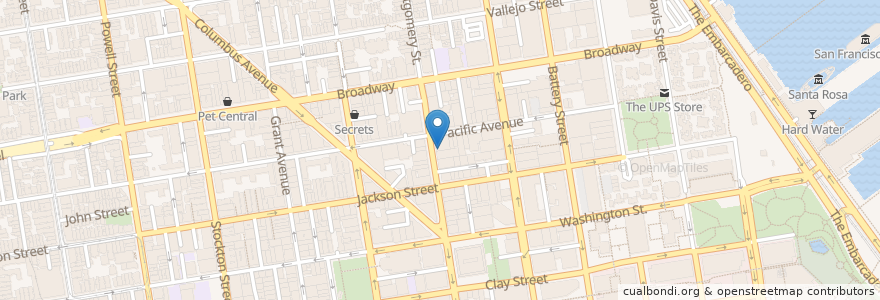Mapa de ubicacion de Cigar Bar en 美利坚合众国/美利堅合眾國, 加利福尼亚州/加利福尼亞州, 旧金山市县/三藩市市縣/舊金山市郡, 旧金山.
