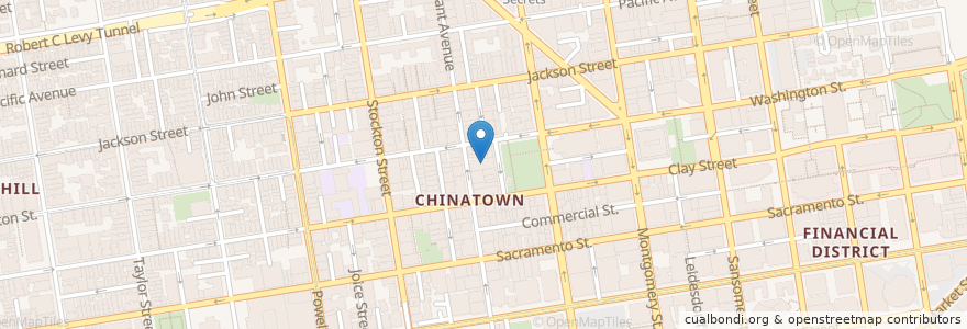 Mapa de ubicacion de Empress of China en アメリカ合衆国, カリフォルニア州, サンフランシスコ, San Francisco.