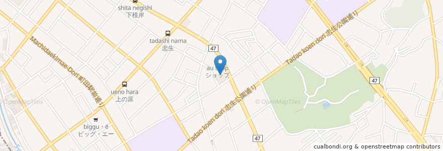 Mapa de ubicacion de サンドラッグ en Japon, Tokyo, 町田市.