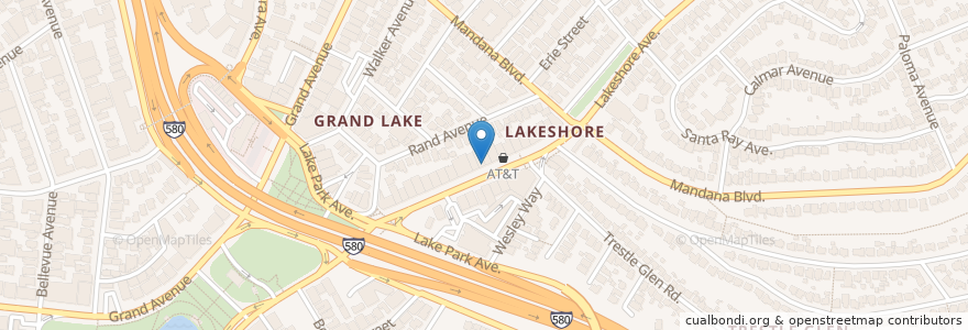 Mapa de ubicacion de Bruce McEtchin Family Dentistry en United States, California, Alameda County, Oakland.