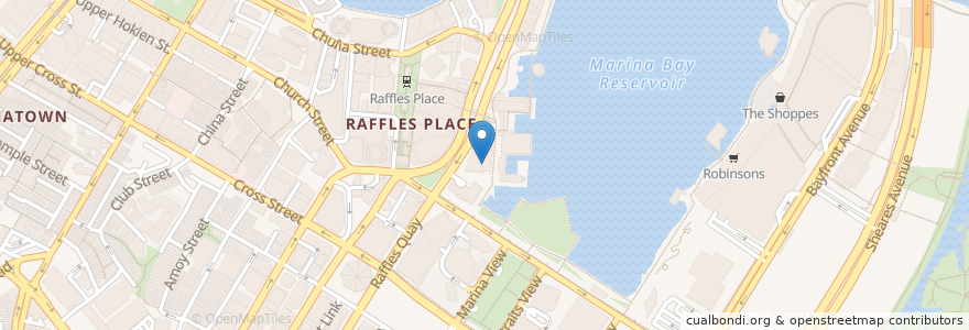 Mapa de ubicacion de Me@OUE en Singapore, Central.
