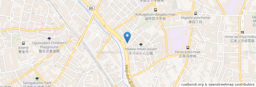 Mapa de ubicacion de KITSUNE en Japan, Tokio, 渋谷区.