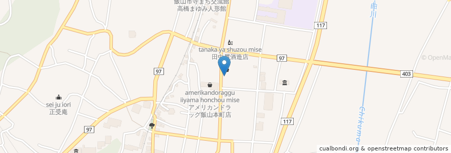 Mapa de ubicacion de 八十三銀行 飯山支店 en Japão, Nagano, 飯山市.