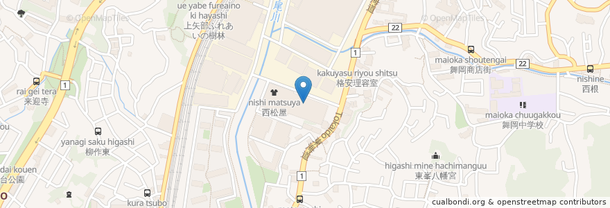 Mapa de ubicacion de ドムドムバーガー en Japan, Präfektur Kanagawa, Yokohama, 戸塚区.