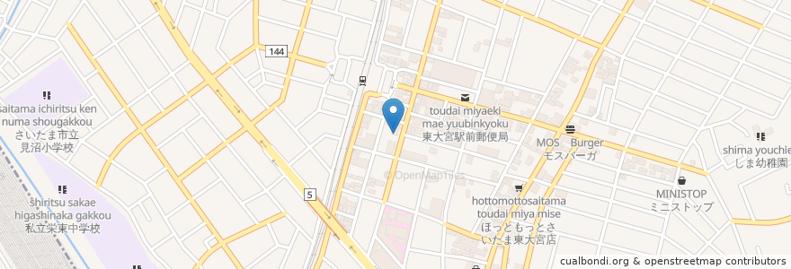 Mapa de ubicacion de タカ治療室(鍼灸院) en اليابان, 埼玉県, さいたま市, 見沼区.