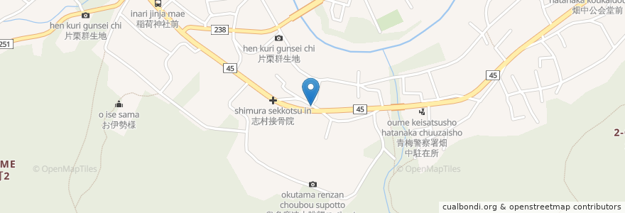 Mapa de ubicacion de 第四分団第二部消防団詰所 en Japan, Tokio, 青梅市.