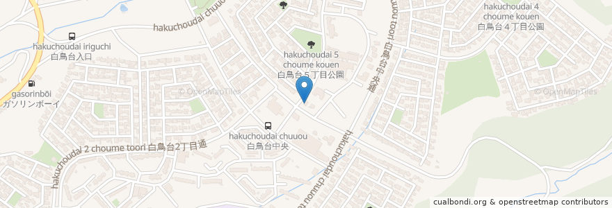 Mapa de ubicacion de 室蘭警察署白鳥台交番 en Jepun, 北海道, 胆振総合振興局, 室蘭市.