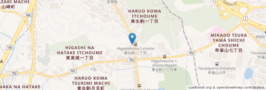 Mapa de ubicacion de まつやま 整形外科 クリニック en Jepun, 奈良県, 生駒市.