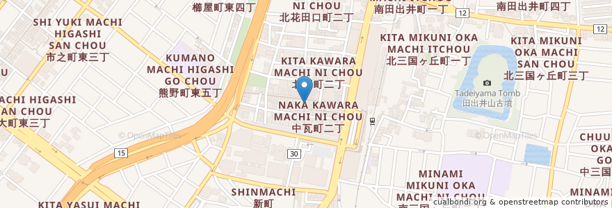 Mapa de ubicacion de KICHIRI 堺東駅前店 en اليابان, أوساكا, ساكاي, 堺区.