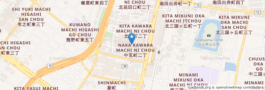 Mapa de ubicacion de やよい軒 堺東店 en Japon, Préfecture D'Osaka, Sakai, 堺区.