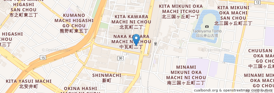 Mapa de ubicacion de 魚民 堺東駅前店 en Япония, Осака, Сакаи, 堺区.