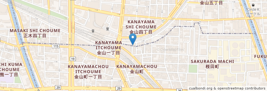 Mapa de ubicacion de よろずや蔵之介 en Giappone, Prefettura Di Aichi, 名古屋市.