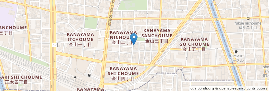 Mapa de ubicacion de 梶原矯正歯科クリニック en Japan, 愛知県, Nagoya, 中区.
