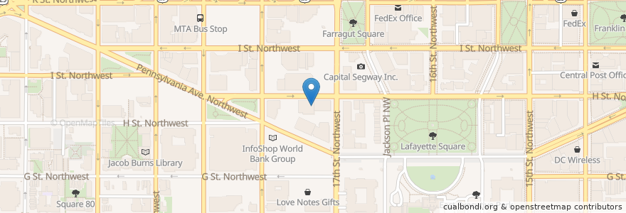 Mapa de ubicacion de a.lounge en アメリカ合衆国, ワシントンD.C., Washington.