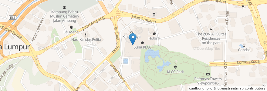 Mapa de ubicacion de Nando's en Malaysia, Selangor, Kuala Lumpur.