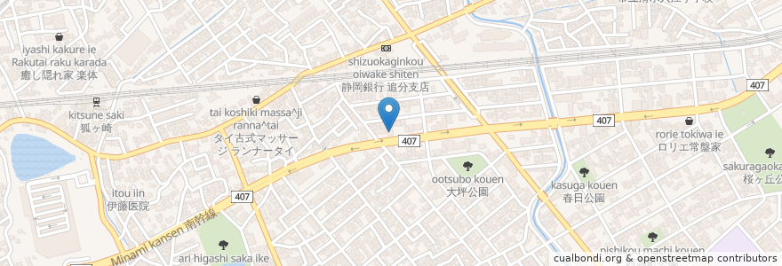 Mapa de ubicacion de 吉野家 en Japon, Préfecture De Shizuoka, Shizuoka, 清水区.