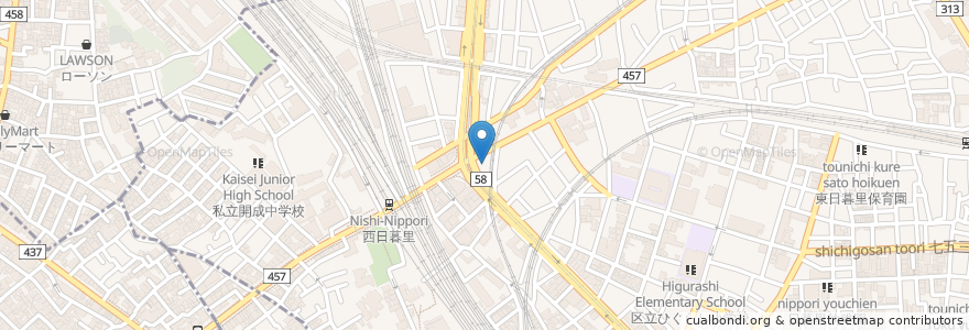 Mapa de ubicacion de 日高屋 en 日本, 东京都/東京都.
