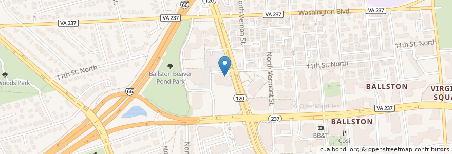 Mapa de ubicacion de The Booeymonger en Verenigde Staten, Virginia, Arlington County, Arlington.
