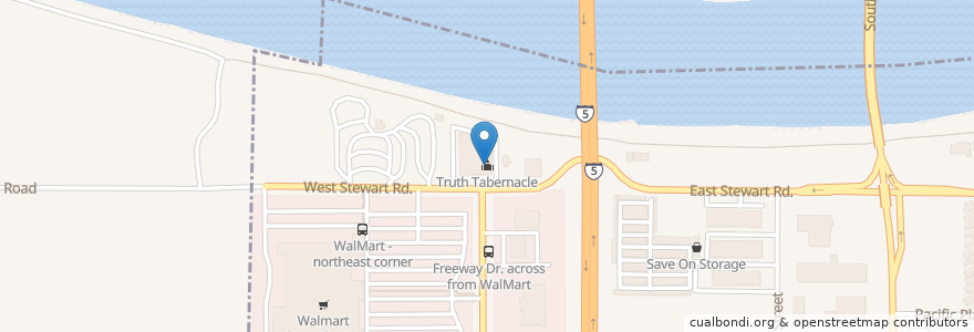 Mapa de ubicacion de Truth Tabernacle en United States, Washington, Skagit County, Mount Vernon.