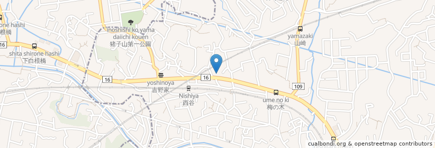 Mapa de ubicacion de ガスト en Giappone, Prefettura Di Kanagawa, 横浜市, 保土ヶ谷区.