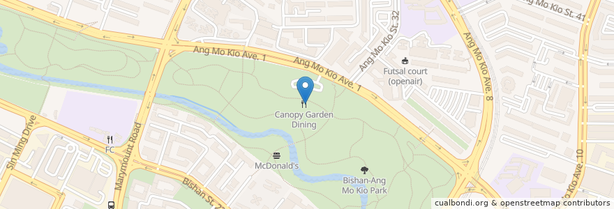 Mapa de ubicacion de Canopy Garden Dining en シンガポール, Central.