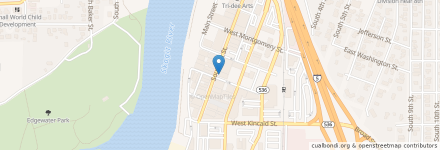 Mapa de ubicacion de Draft Pic's Sports Bar & Grill en Verenigde Staten, Washington, Skagit County, Mount Vernon.