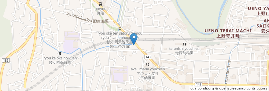 Mapa de ubicacion de ナマステ タージマハル 山科店 en ژاپن, 京都府, 京都市, 山科区.
