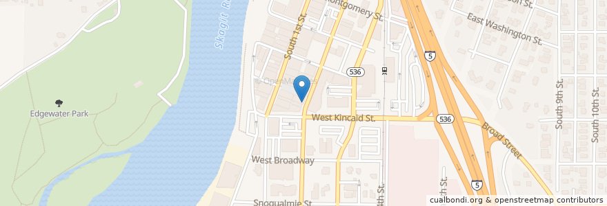 Mapa de ubicacion de Lunch Box en 美利坚合众国/美利堅合眾國, 华盛顿州 / 華盛頓州, Skagit County, Mount Vernon.