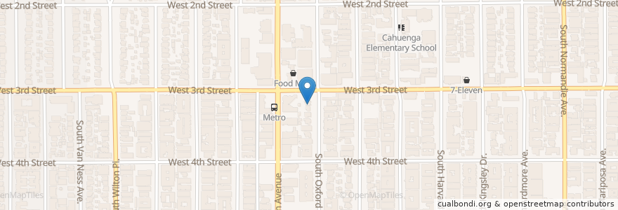 Mapa de ubicacion de Wilshire Presbyterian Church-Hope Net en États-Unis D'Amérique, Californie, Los Angeles County, Los Angeles.