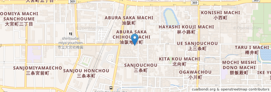 Mapa de ubicacion de さかなや道場 en 日本, 奈良県, 奈良市.
