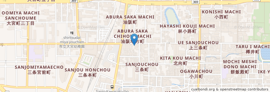 Mapa de ubicacion de 坐・和民 en 日本, 奈良県, 奈良市.