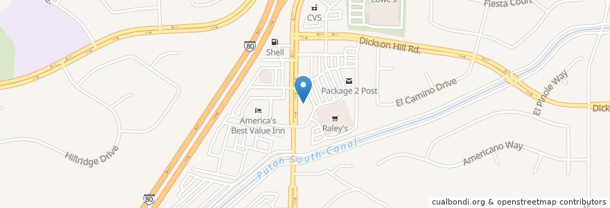 Mapa de ubicacion de Favela's Mexican Grill en Stati Uniti D'America, California, Solano County.