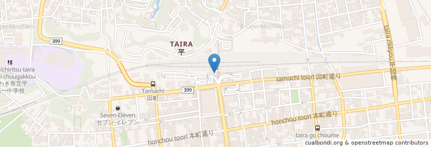 Mapa de ubicacion de ドトールコーヒーショップ en Japan, Präfektur Fukushima, いわき市.