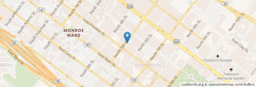 Mapa de ubicacion de Homemades By Suzanne en アメリカ合衆国, バージニア州, Richmond City.