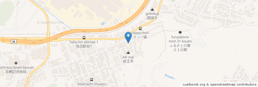 Mapa de ubicacion de みどり保育園 en 日本, 北海道, 膽振綜合振興局, 室蘭市.