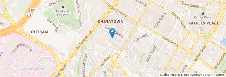 Mapa de ubicacion de Hometeam NS (Chinatown) en 新加坡, 中区.