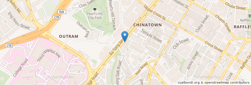 Mapa de ubicacion de Rong Cheng Chuan Wei Hotpot Restaurant en Singapur, Central.