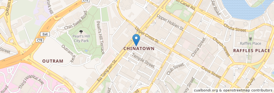 Mapa de ubicacion de Old Chengdu Restaurant en سنغافورة, Central.