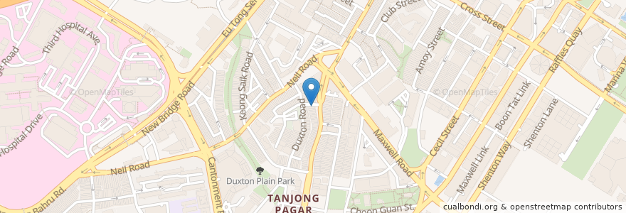 Mapa de ubicacion de 2D1N Soju Bang Korean Restaurant en 新加坡, 中区.