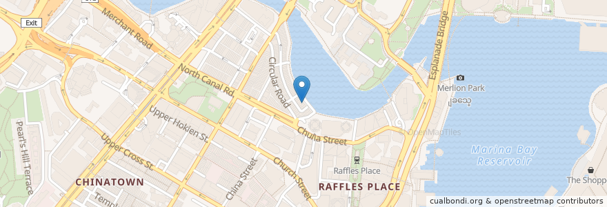 Mapa de ubicacion de Charlie's Tapas, Grill & Bar en Singapura, Central.