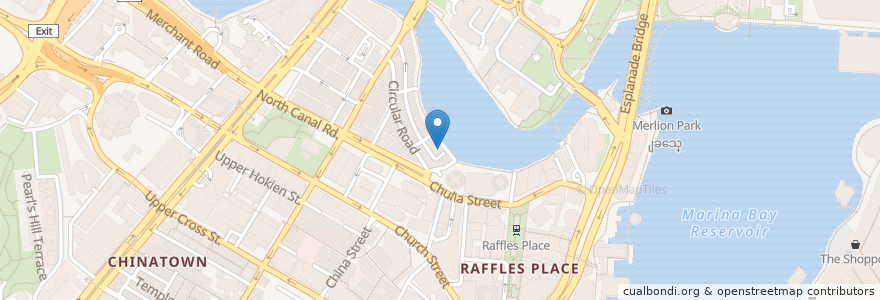 Mapa de ubicacion de Dallas Restaurant & Bar en سنغافورة, Central.