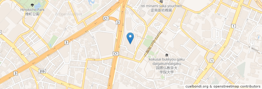 Mapa de ubicacion de 松葉寿し en Japon, Tokyo, 港区.